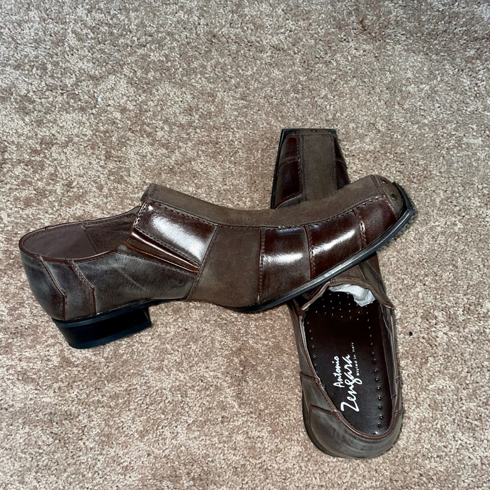 Antonio Zengara men’s suede and leather dress shoe